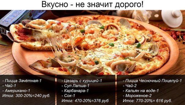 Обеды в кафе «БарМэн»